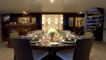 Yacht MIRAGE -  Aft Deck Al fresco Dining